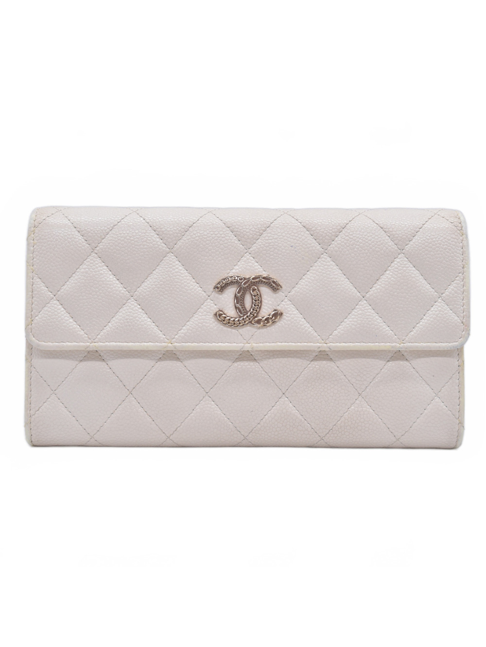 CHANEL CC Quilted Matelasse Grained Calfskin Bifold EPXP5N18